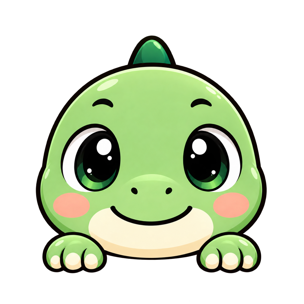 Arlo, a smiling baby dinosaur